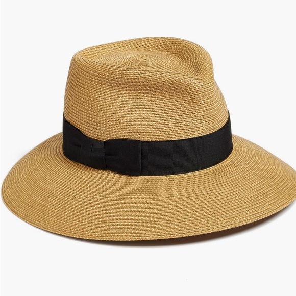 Eric Javits Phoenix Packable Fedora Squishee Straw Sun Hat - Picture 1 of 6